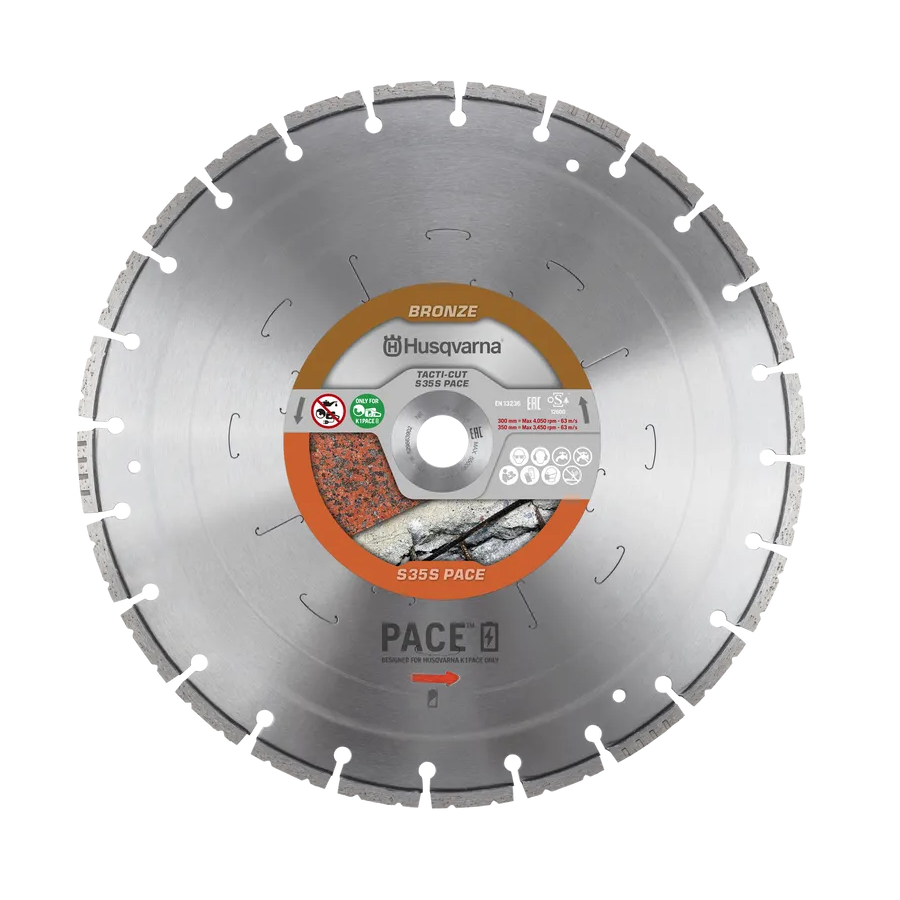 Disco diamantato Husqvarna Tacti-Cut S35S PACE da taglio 350 mm